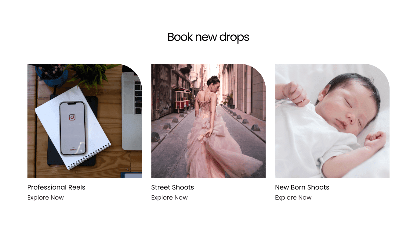 Booking a Photographer is very easy with AnyTimeShoot App