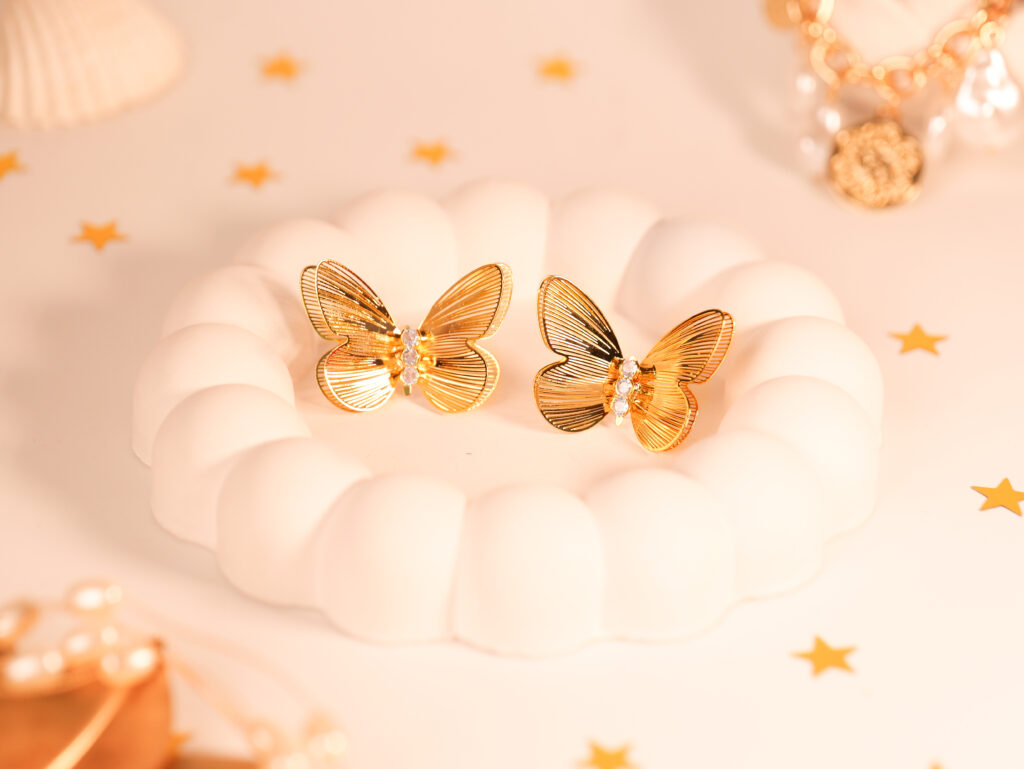 Butterfly earrings Photoshoot